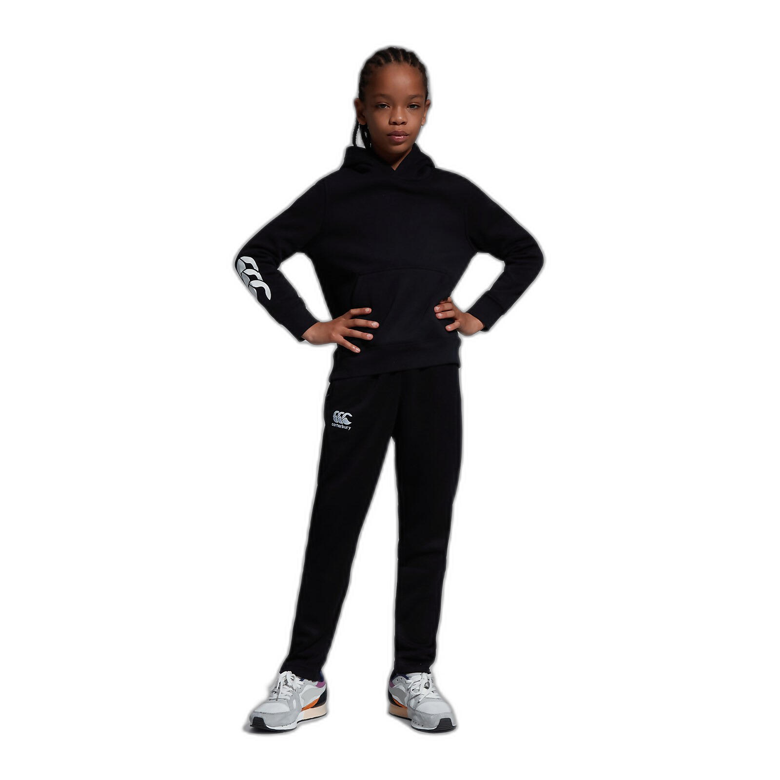 Canterbury Sweats à Capuche CCC Uglies Logo Garçon Noir