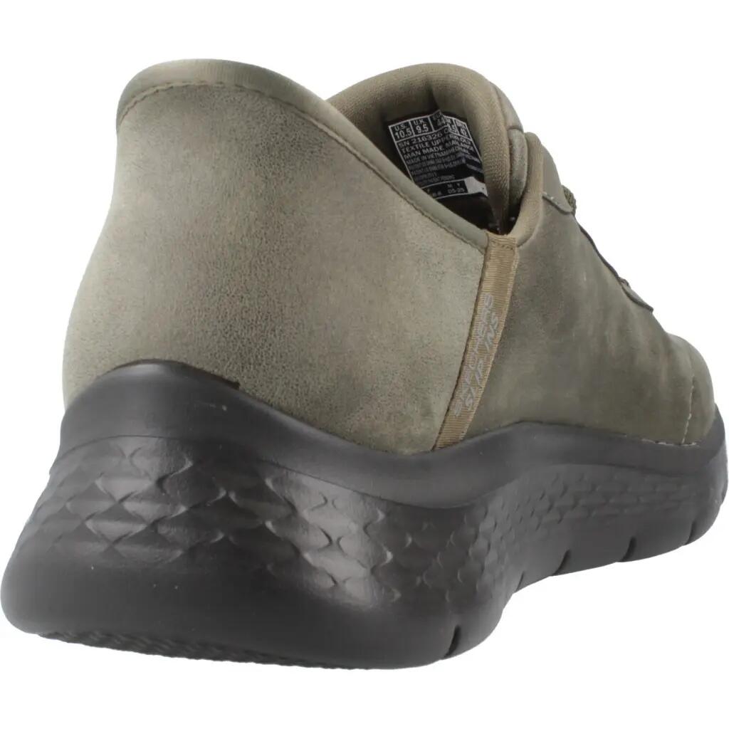 Buty SKECHERS SLIP - INS GO WALK FLEX - SMOOT Zielony 3/5