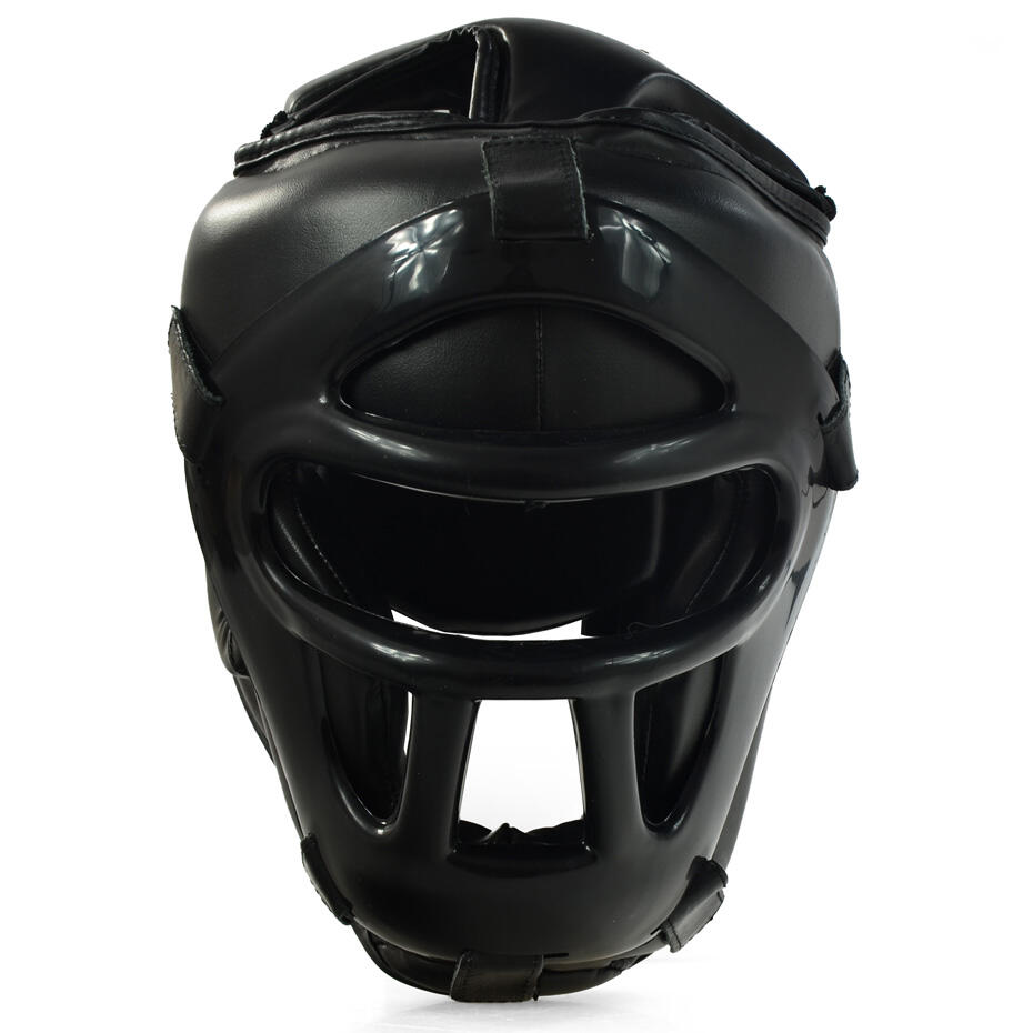 Capacete de boxe PROFIGHT 703 PU com grade preto 1/3
