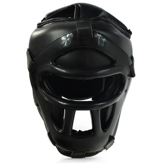 PROFIGHT 703 PU Boxhelm mit Gitter schwarz