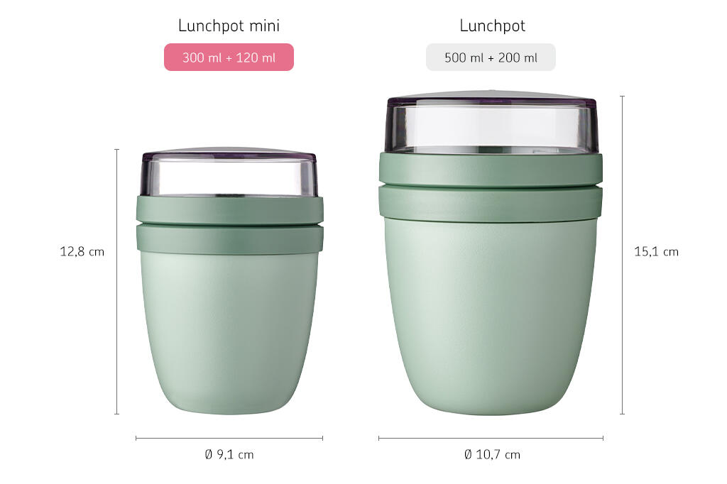 Mepal Ellipse 300 ml Müslibecher - Nordic black 3/7
