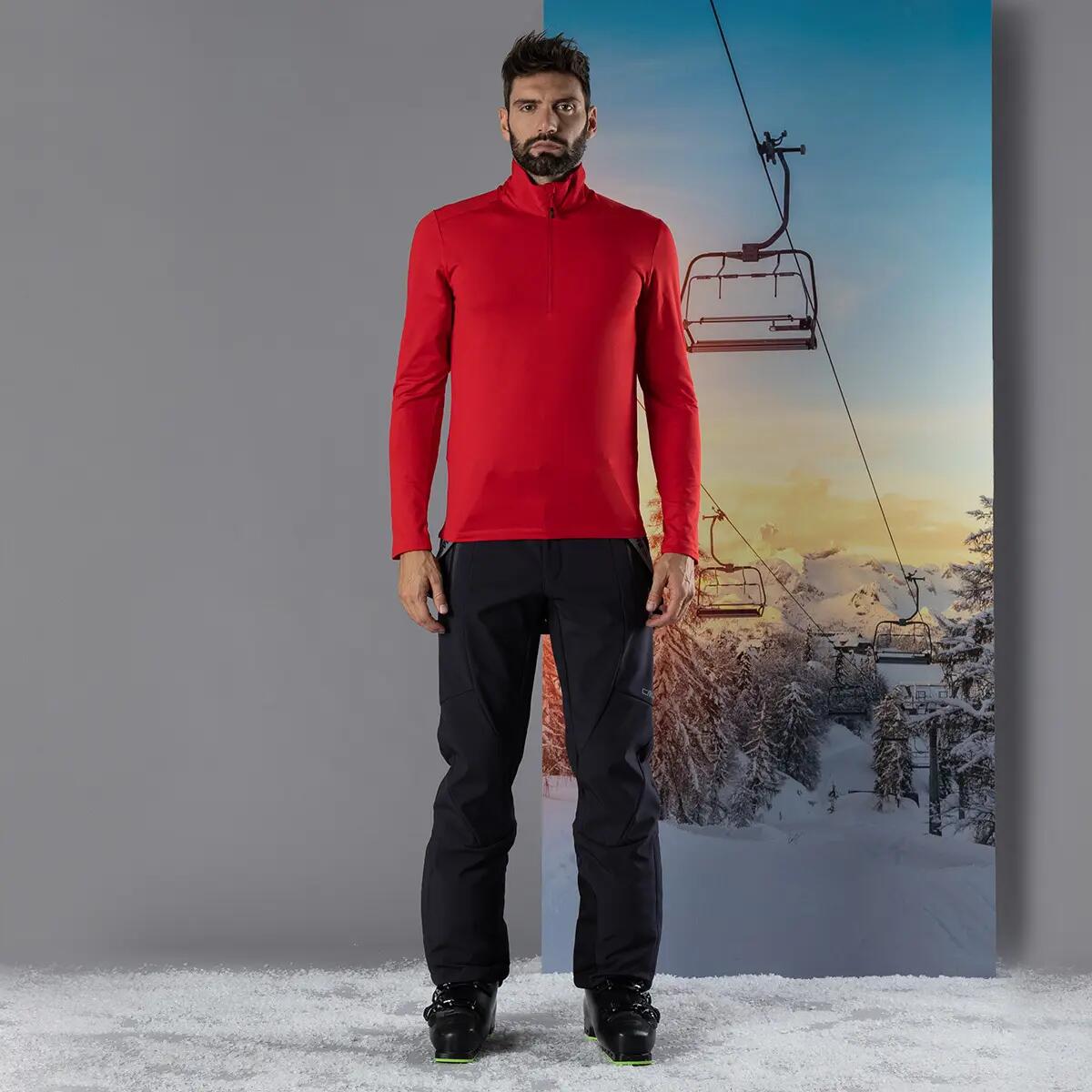 Maglione a collo alto con mezzo zip CMP 4/6