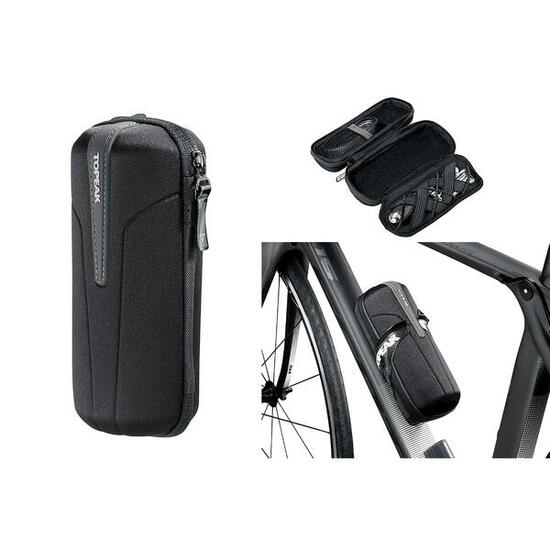 Sacoche à outils dans un porte-bidon Topeak