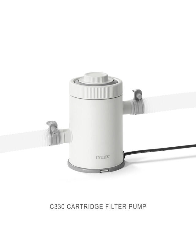 Intex C330 Cartridge Filter Pump 1250l/h 26602 New Model for 2026