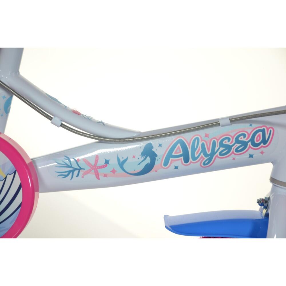 Bicicleta Niños 14 Pulgadas Sirena 4-6 años 6/7