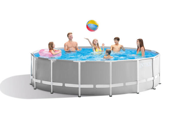 Intex PRISM 15' Metal Frame Pool Outdoor Above Ground 457cm x 122cm - 26726