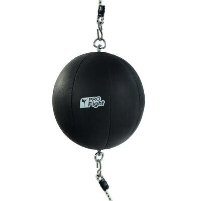 Pera da boxe Profight nera con elastici PVC 903