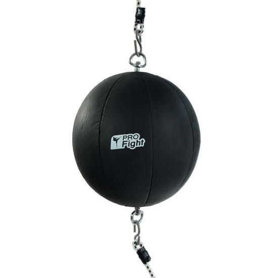 Pera da boxe Profight nera con elastici PVC 903
