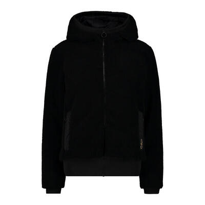 Dames fleece met vaste capuchon cmp teddy