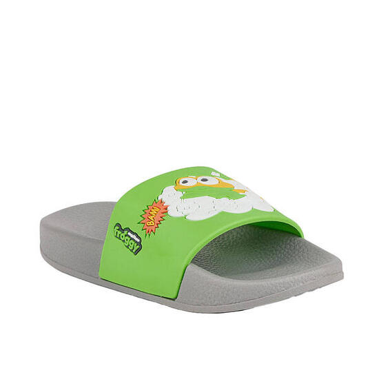 Chanclas infantiles Coqui gris-verde, antideslizantes 33