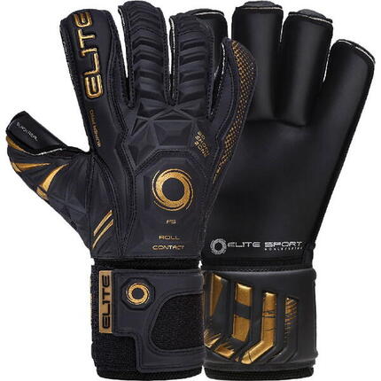 Elite Sport Black Real Gants de Gardien - Noir / Or taille 9