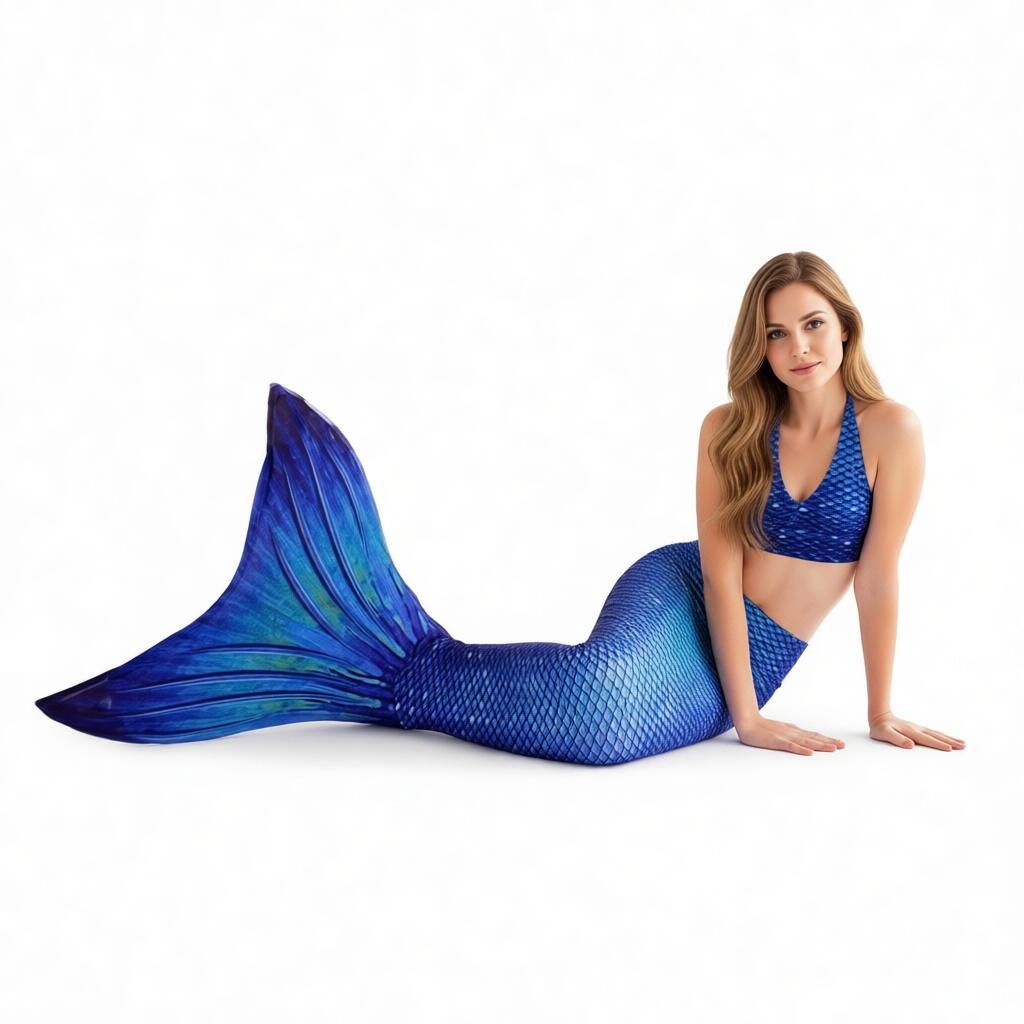 Meerjungfrauenflosse Teens und Erwachsene zum Schwimmen Ocean Deep JS 2/4