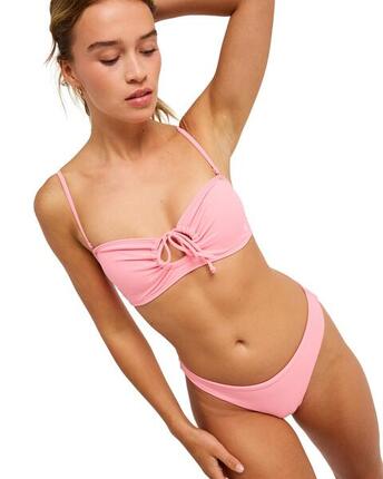 Haut de bikini bandeau SOLID ESSENTIALS Noir Femme