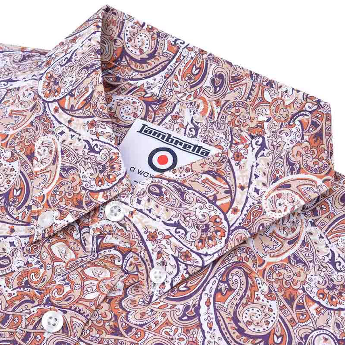Chemise Homme (Rouille / Blanc) 3/3