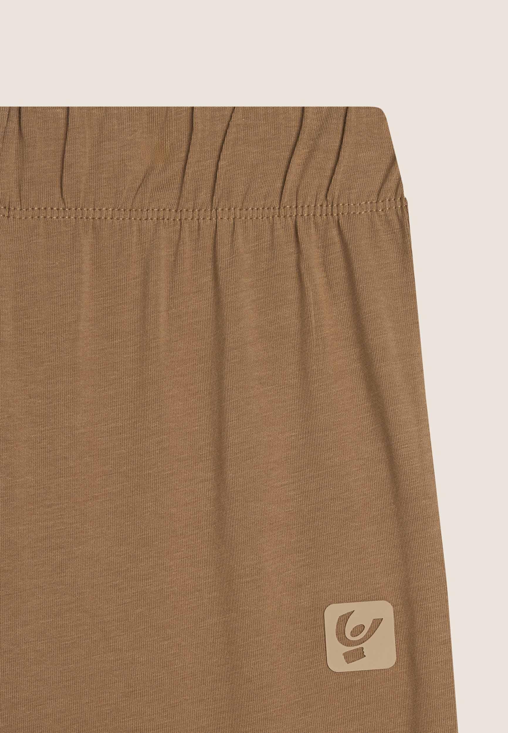 Leggings wide leg bambina con logo tono su tono 3/3