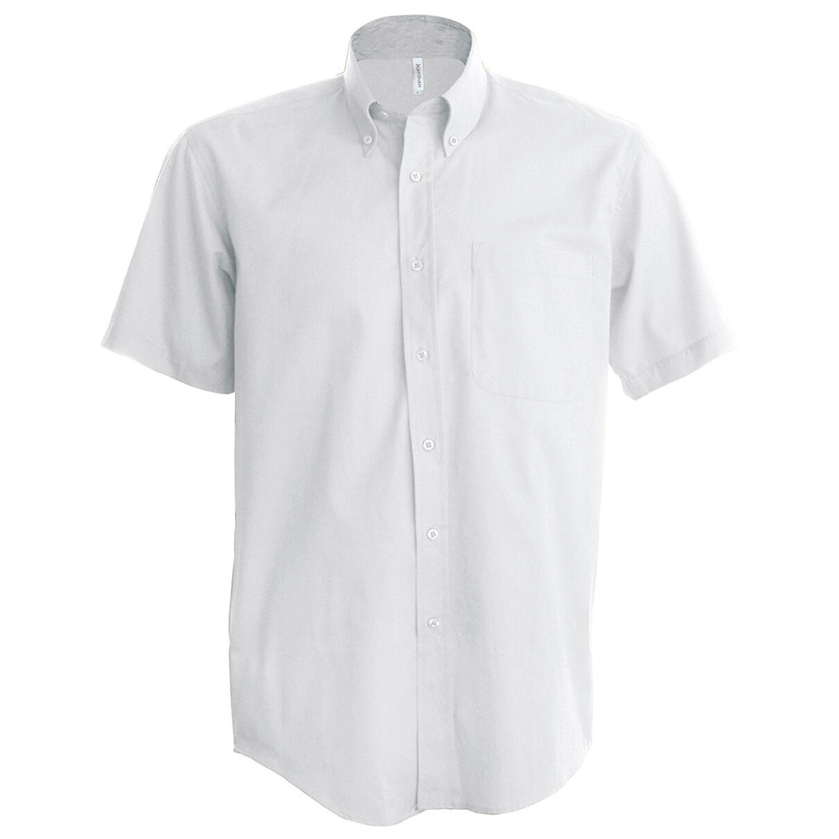 Camicia Manica Corta Classica Uomo Kariban Bianco 2/2
