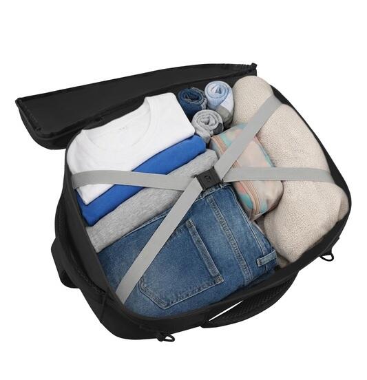 Mochila de viaje de 20 litros negra unisex 2/7
