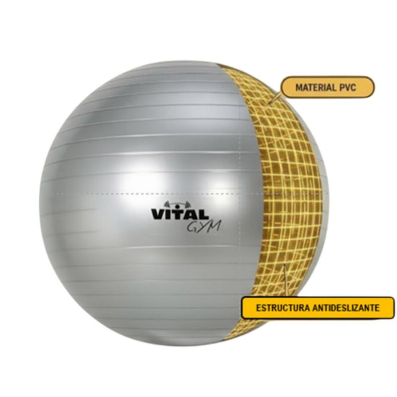 Ballon de fitness et de pilates Vital Gym 75 cm 4/4