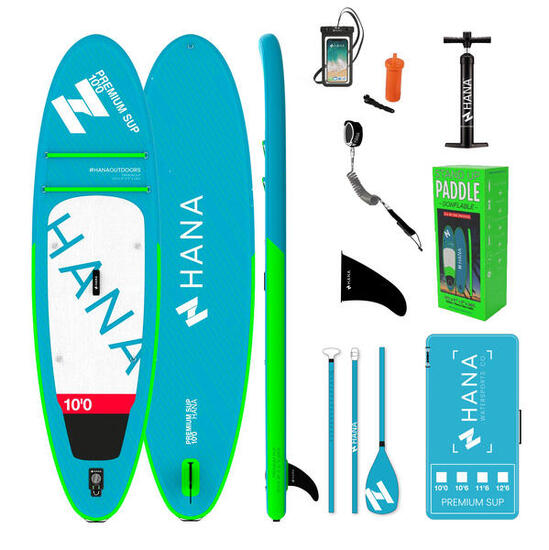 Pack paddle gonflable 10'0 Premium complet avec pochette téléphone