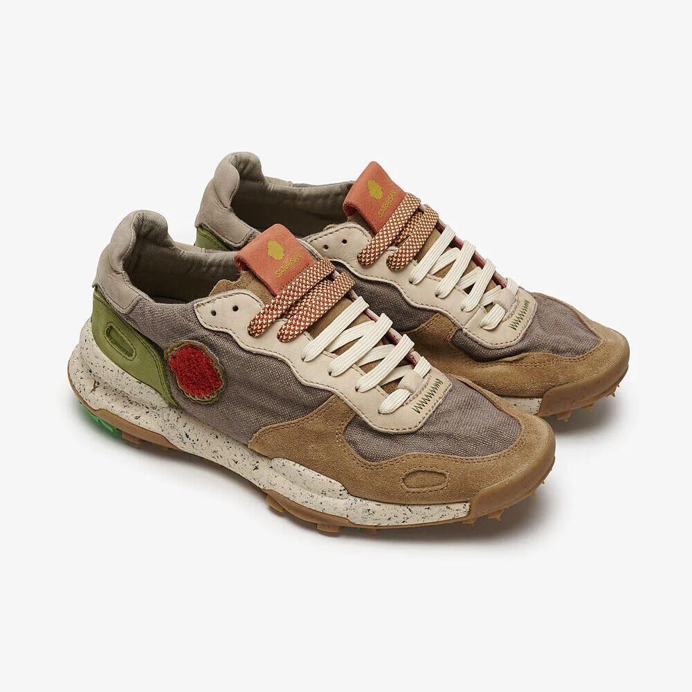 Sneakers Satorisan Chacrona Leinen Olive 2/7