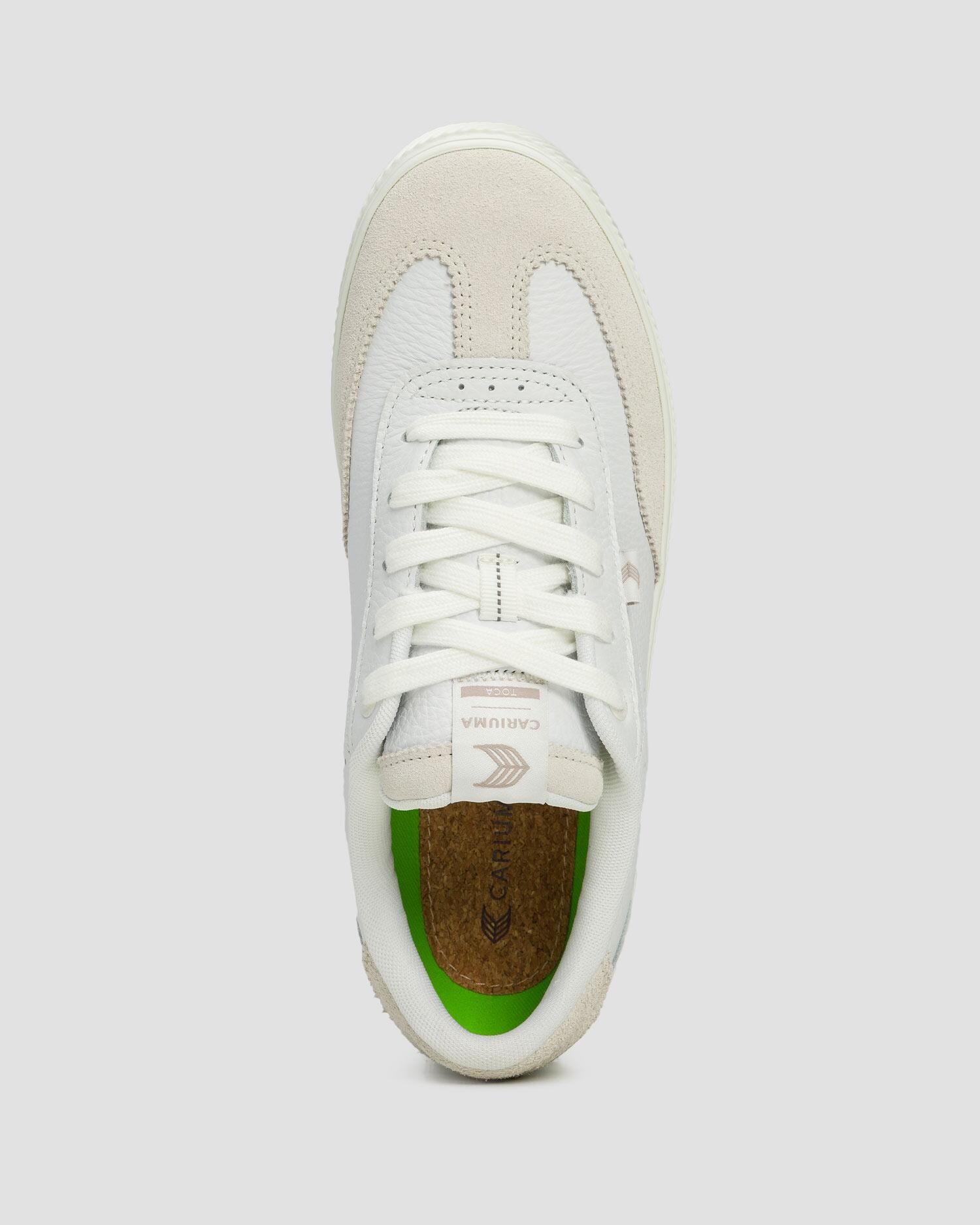Buty skórzane Cariuma TOCA White Premium Leather Smoke White Suede Unisex 4/7