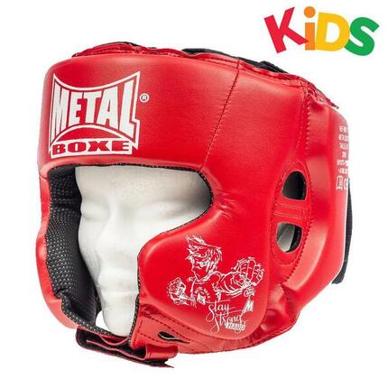 Casque boxe entraînement PU enfant Metal Boxe