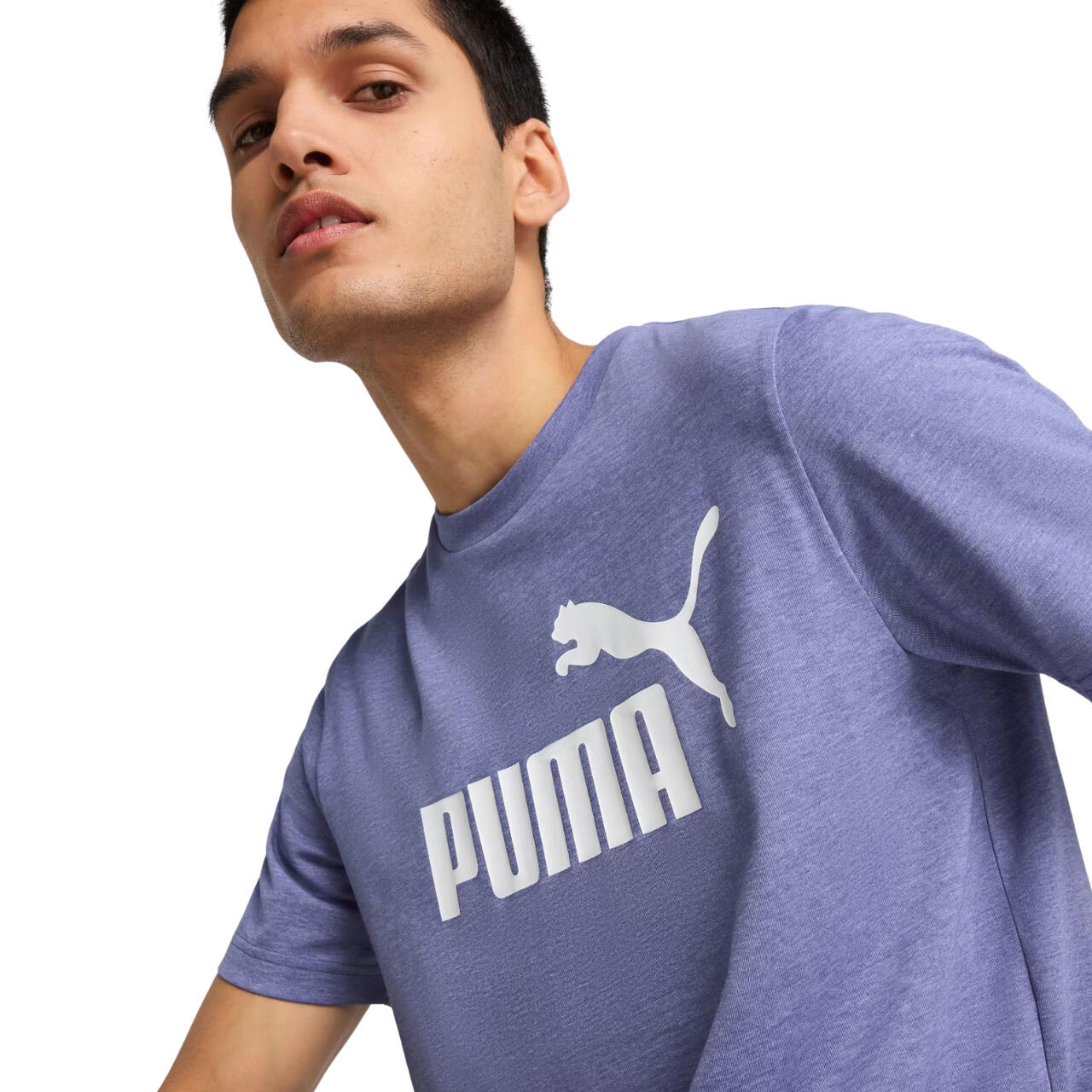 Homme Puma Ess No.1 Logo Heathear T-shirt Fitness 3/5