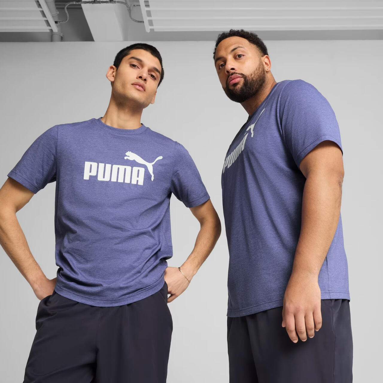Homme Puma Ess No.1 Logo Heathear T-shirt Fitness 5/5
