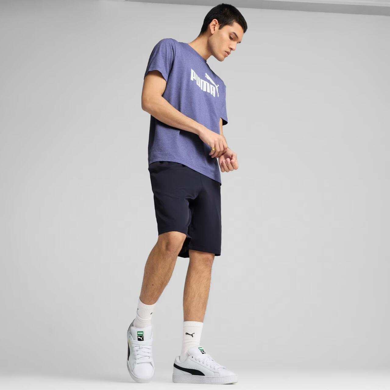 Homme Puma Ess No.1 Logo Heathear T-shirt Fitness 4/5