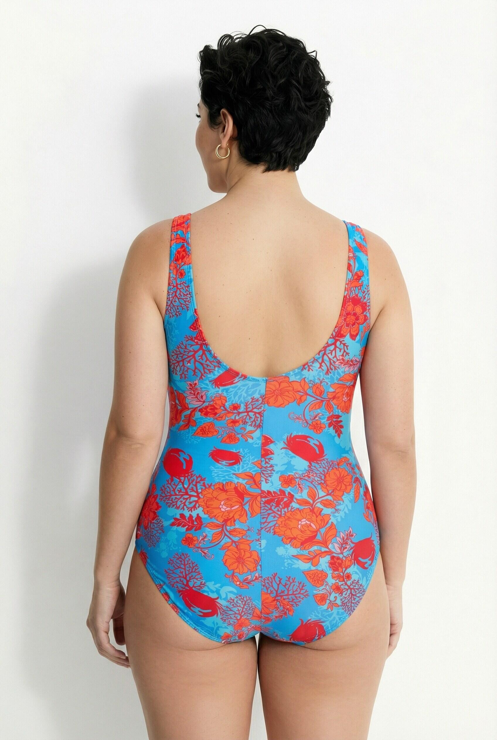 Dames Badpak wikkeleffect zachte cups siergesp 2/7