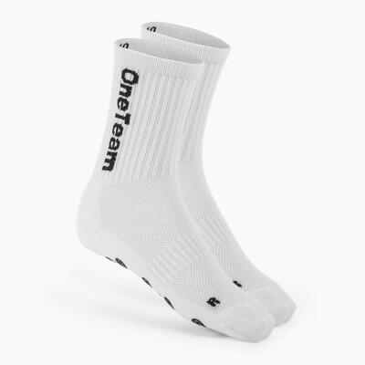 Kinder voetbal sokken oneteam precision grip antislip 2-pack