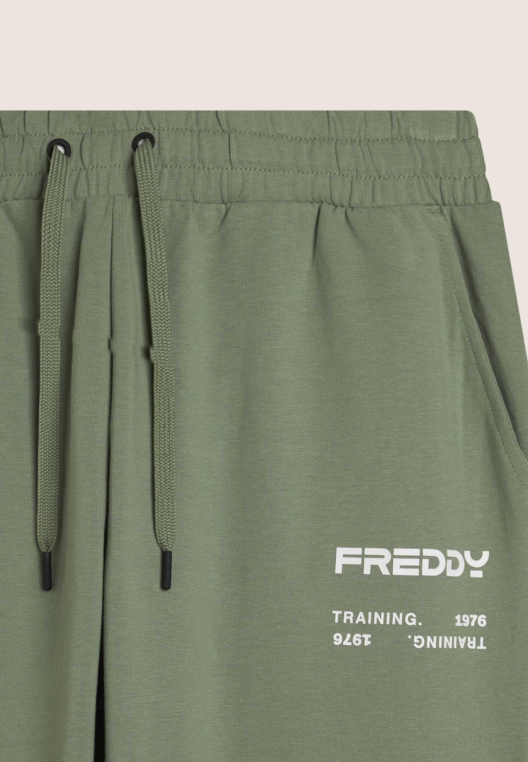 Pantalon de sport avec bandes latérales et bas côtelé 3/3