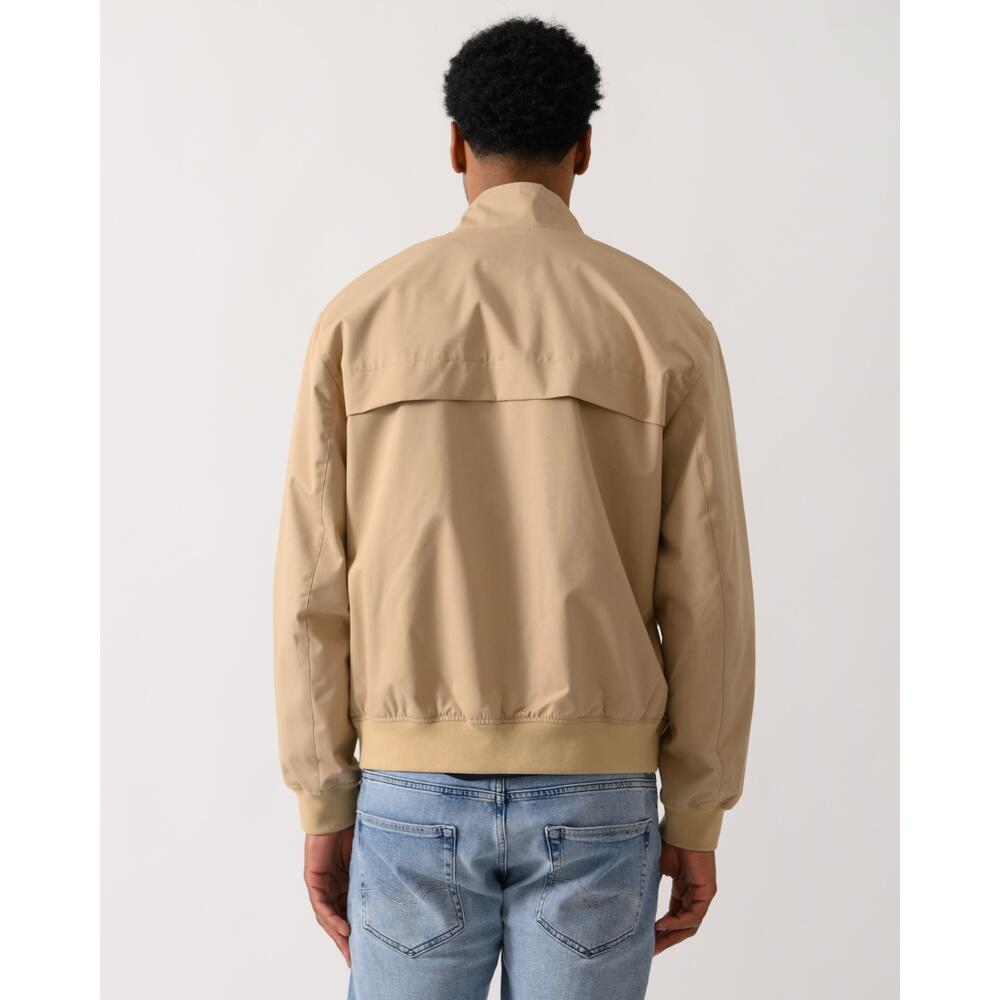 Chaqueta Beige Lacoste  Harrington de Sarga Hidrófuga con Detalles Sofisticados 2/6