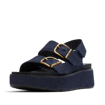 FITFLOP FitFlop Gen-FF Max Buckle Denim Back-Strap Sandals DONKERE DENIM 36