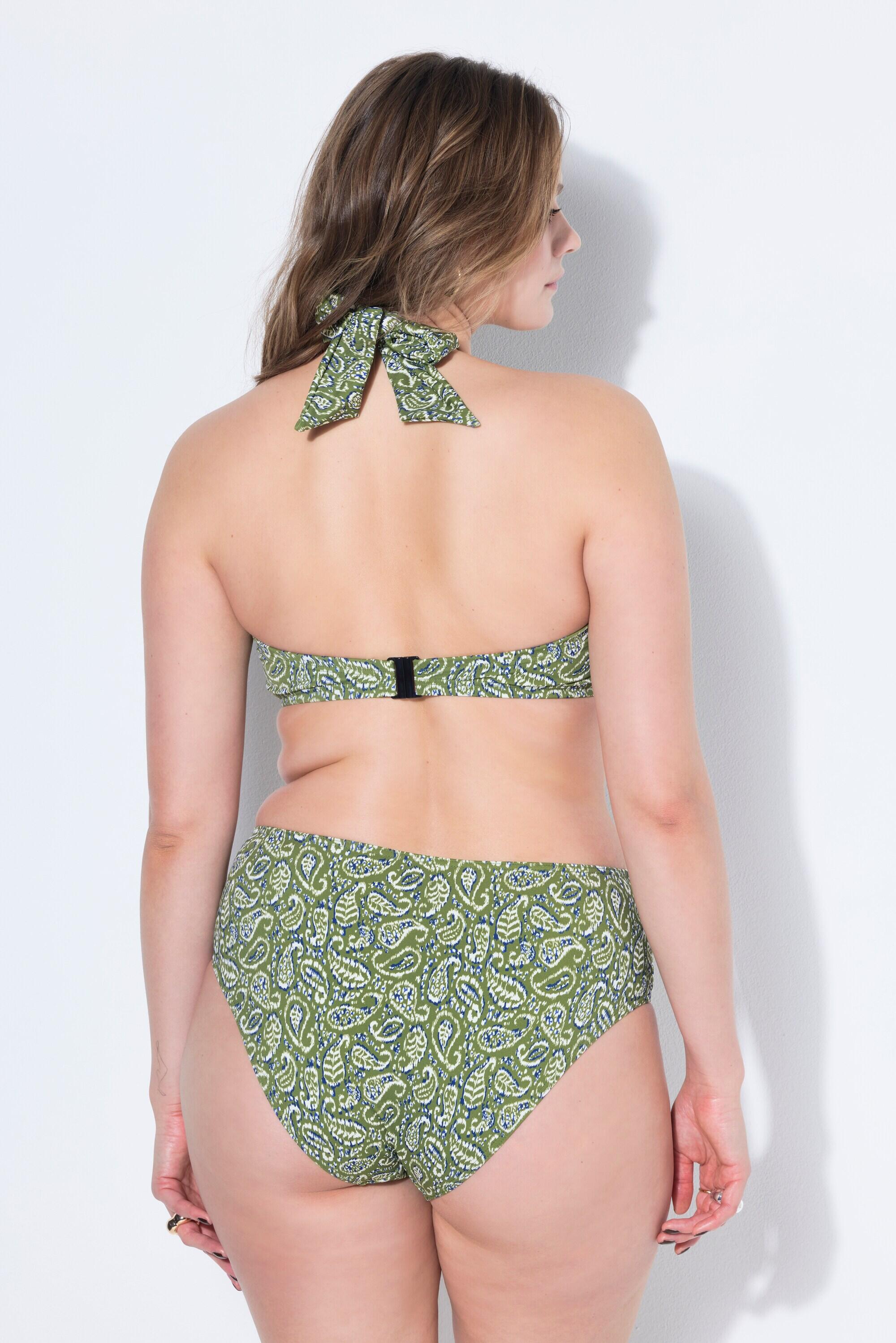 Femme Haut de bikini imprimé cachemire coques souples noué autour du cou 2/6