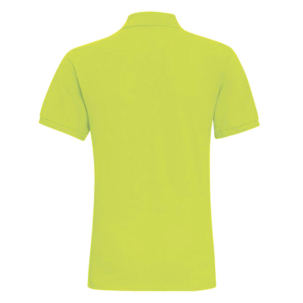 Polo Uni Manches Courtes Homme (Jaune Fluo) 2/4