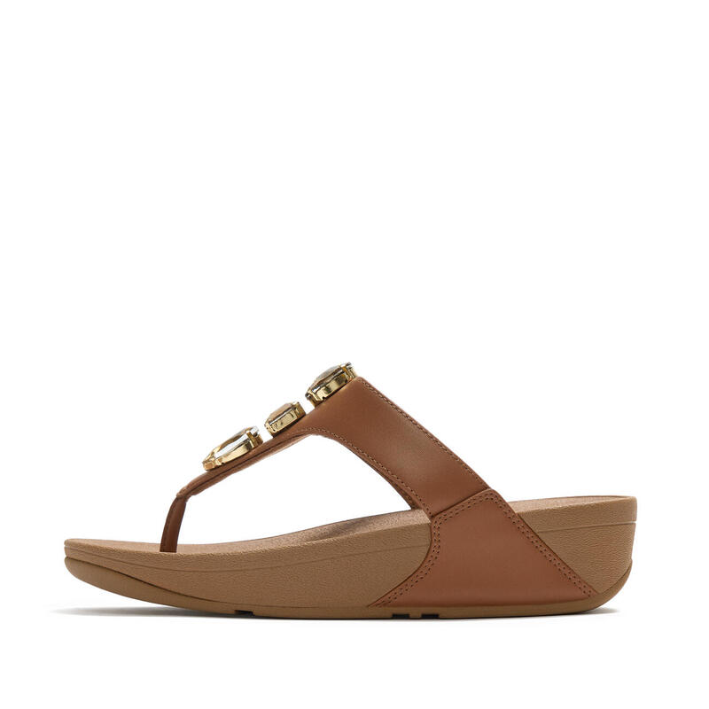 FITFLOP FitFlop Lulu Ultra-Jewel Toe-Post Sandals  DIEPBRUIN 43