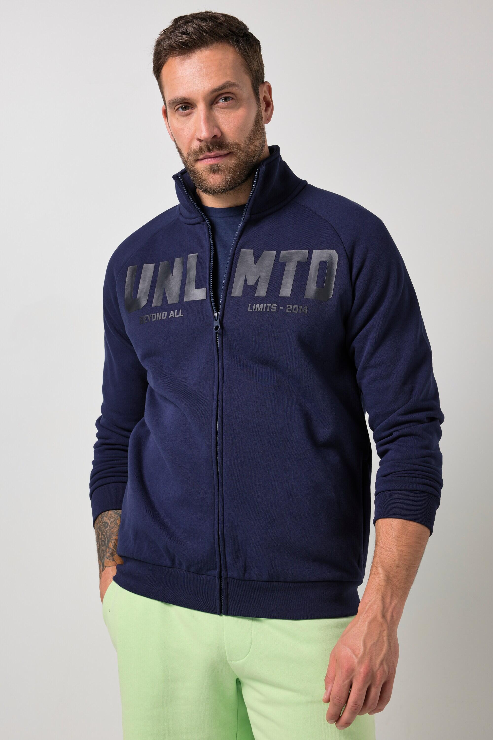 Hommes Veste en molleton col montant collection Fitness – jusqu'au 7 XL 3/7