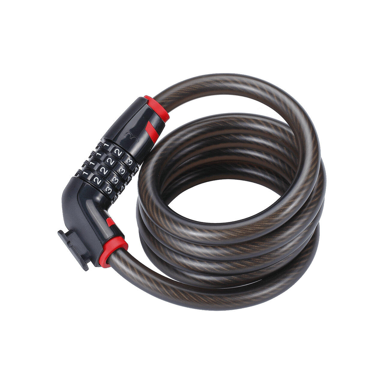 BBB Cycling QuickCode Cable Antivol avec Code | Pour Vélos de Route, VTT et Vélos Urbains | Longueur 120cm | BBL-66, Black