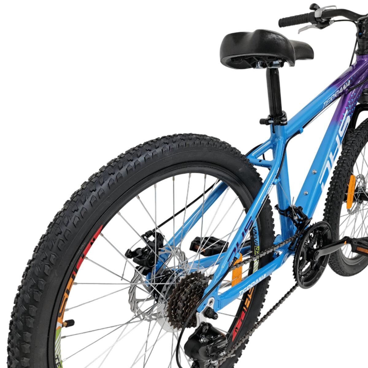 Bicicleta Copii Dhs Terrana 2423, model 2026 - 24 Inch, Violet-Albastru 4/7
