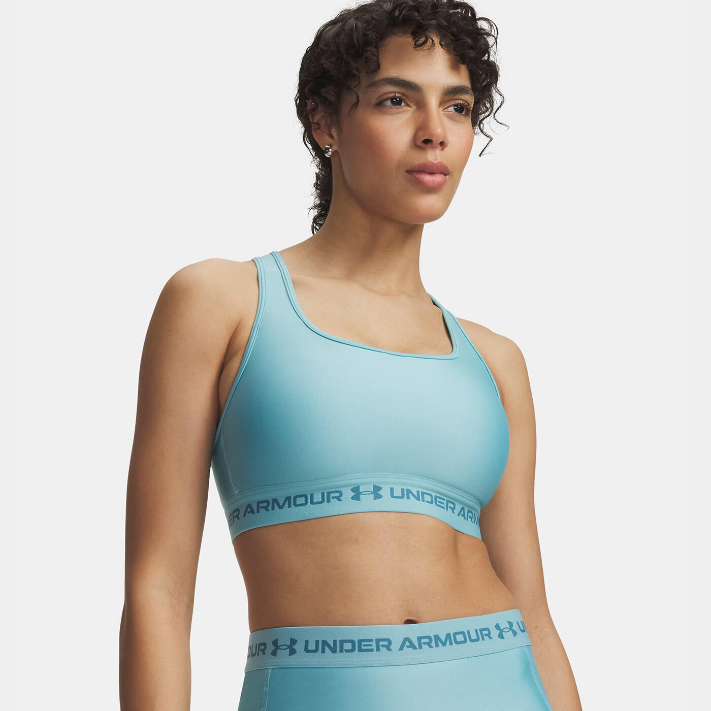 Sutiã desportivo Under Armour® Crossback Mid Azul 4/7