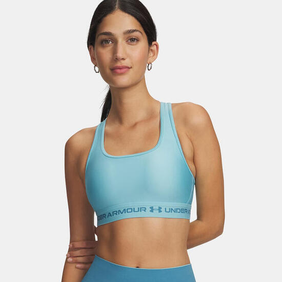 Brassière de sport Under Armour® à dos croisé et maintien modéré Bleu ciel