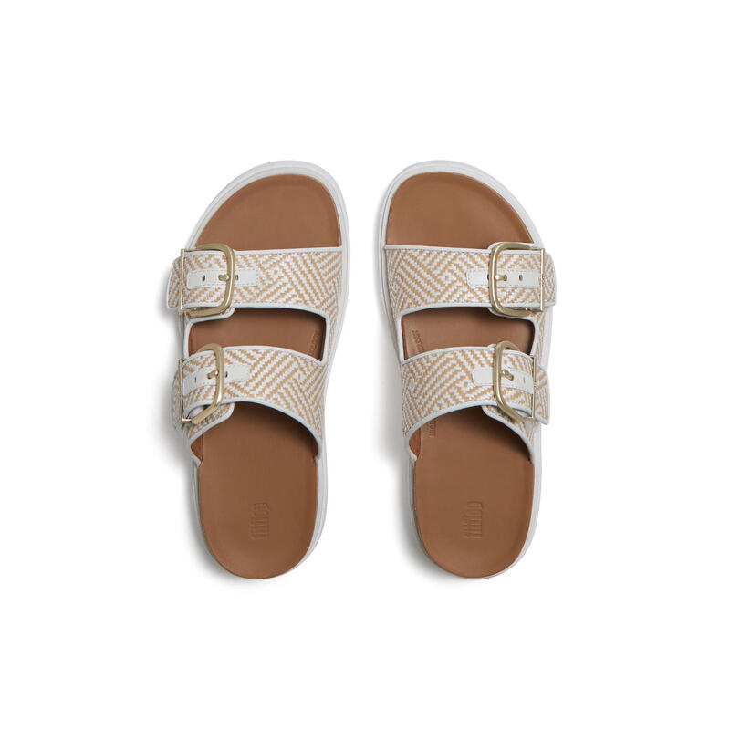 FITFLOP FitFlop Gen-FF Buckle Graphic-Weave Two-Bar Slides  URBAN WIT 40
