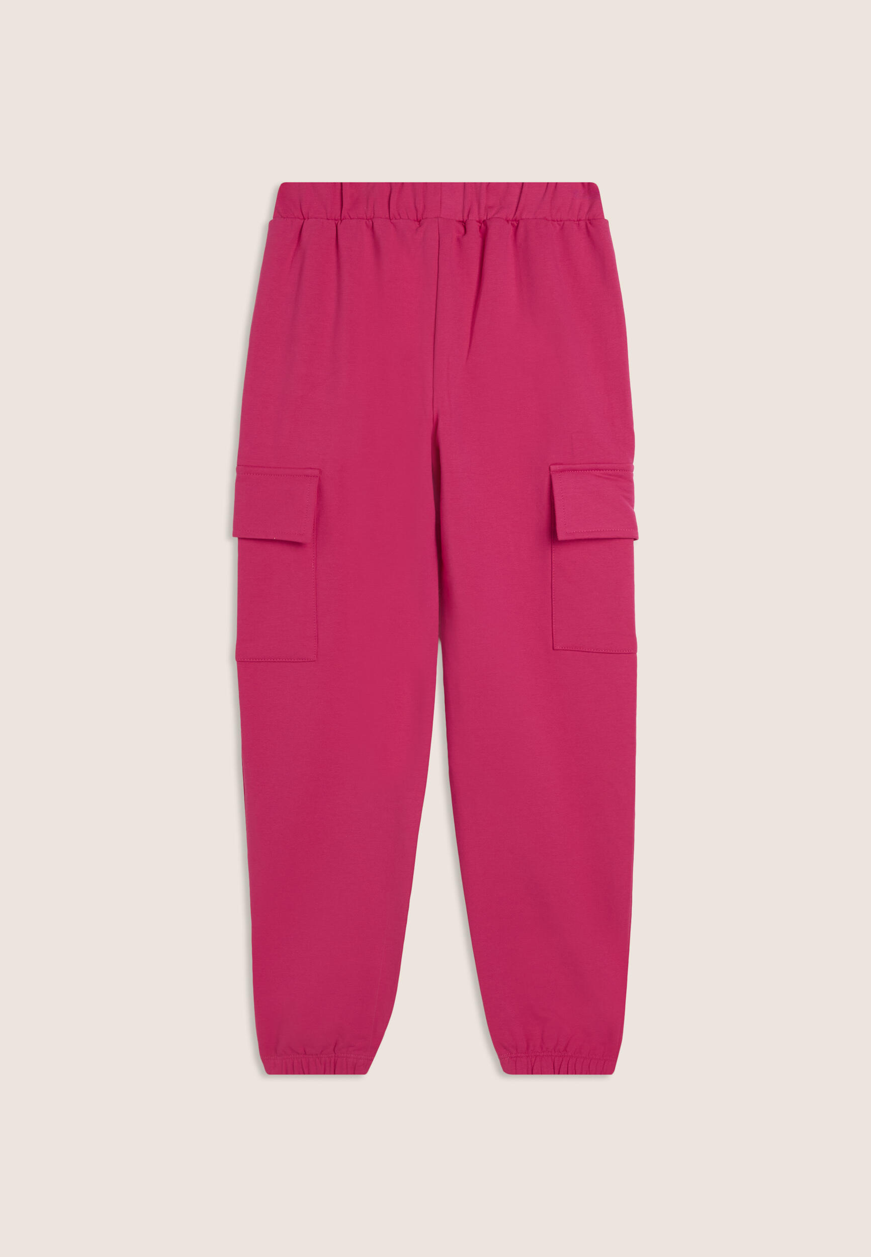 Pantalón cargo para niña con bolsillos en algodón elástico 2/3