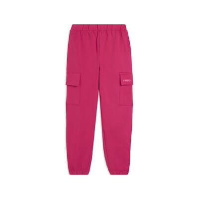 Pantaloni con tasche cargo bambina in cotone elasticizzato