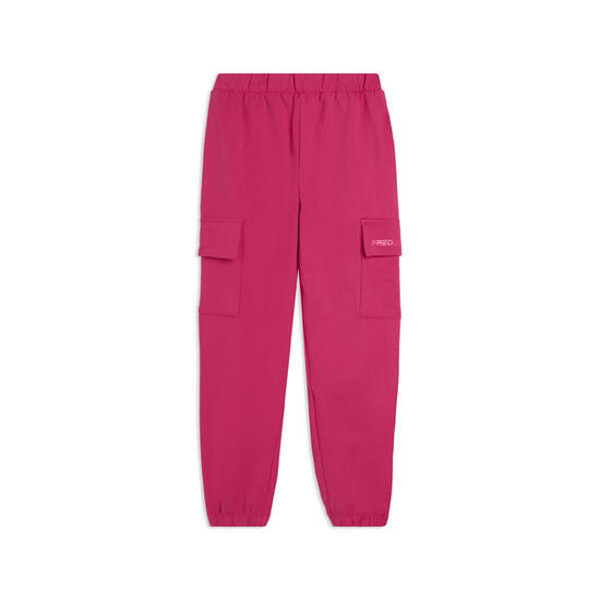 Pantalon cargo pour fille avec poches en coton extensible