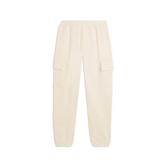 Pantalon cargo pour fille avec poches en coton extensible