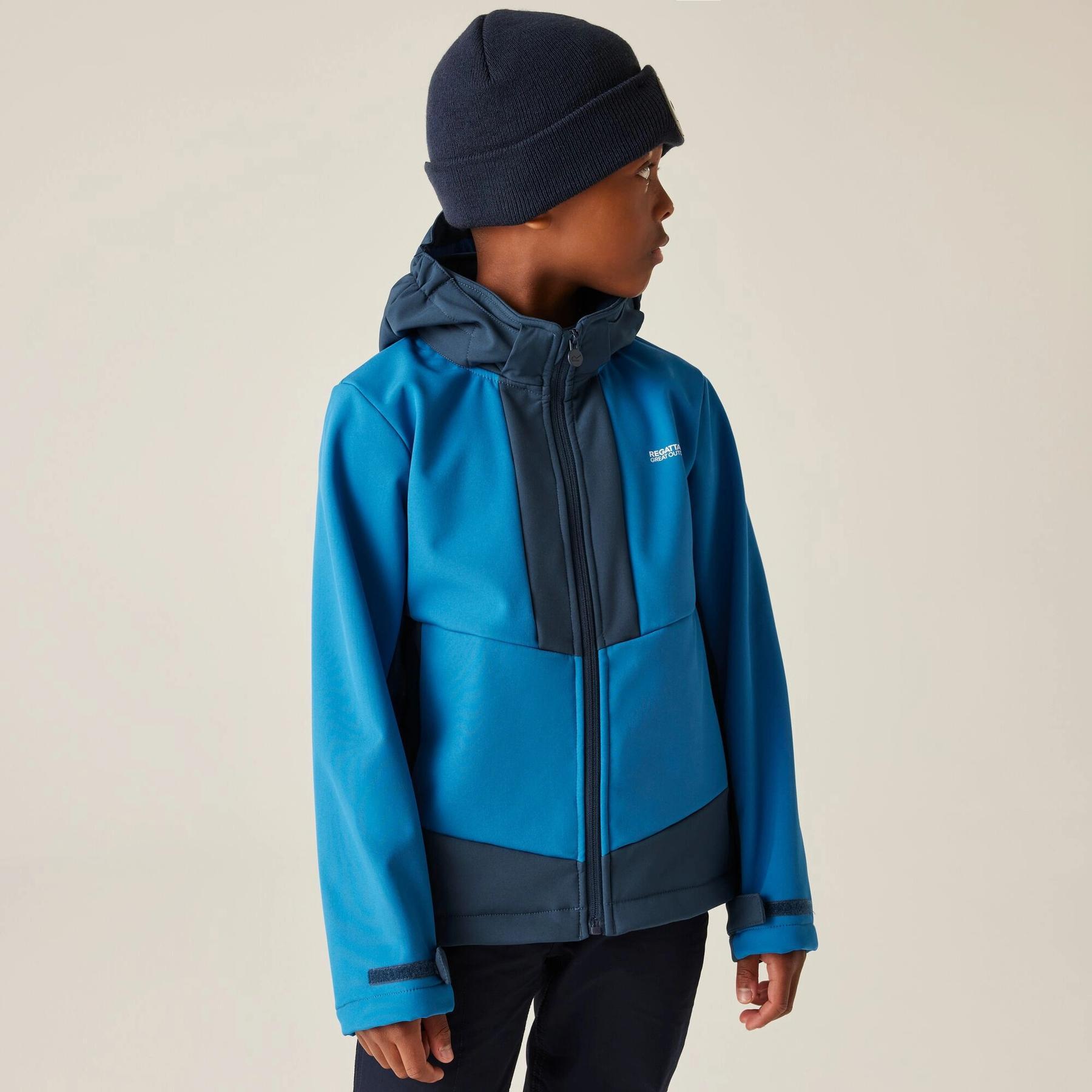Waterdichte softshell jas voor kinderen Regatta Haydenbury 3/7