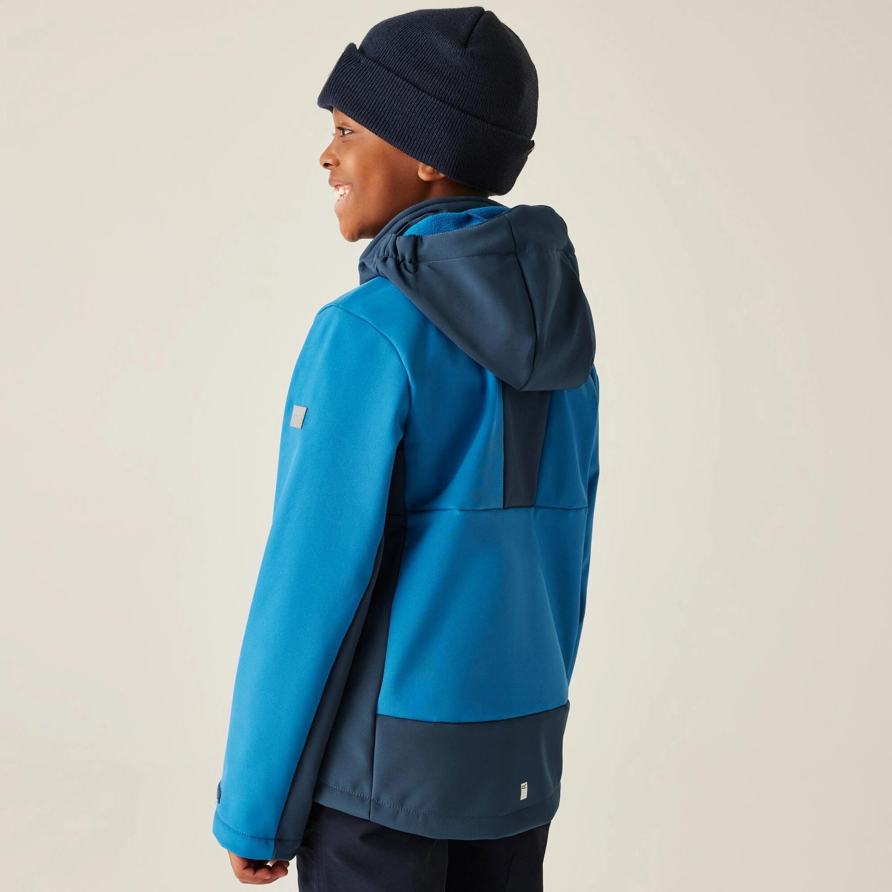Waterdichte softshell jas voor kinderen Regatta Haydenbury 5/7