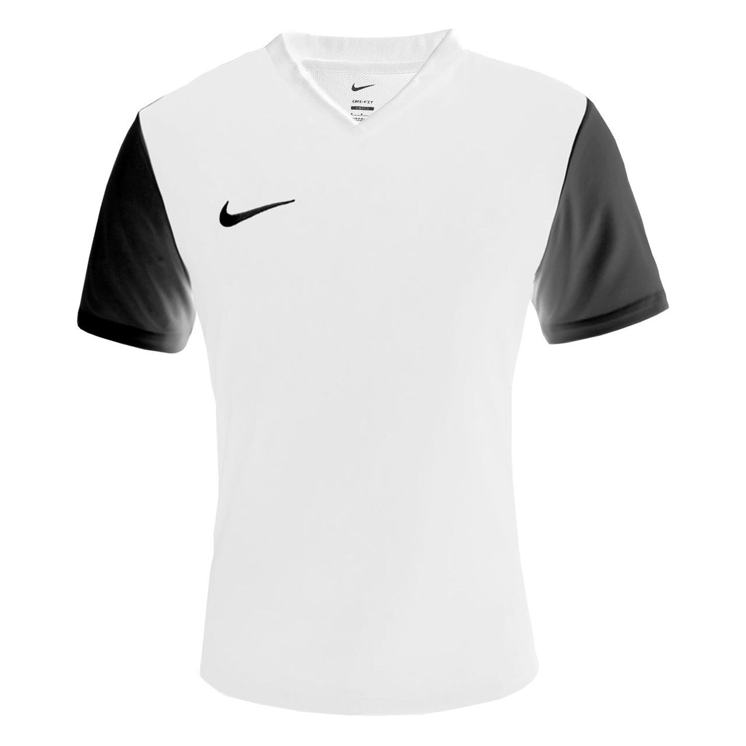 Maglietta Uomo Nike Tiempo Premier II Bianco/Nero 3/4